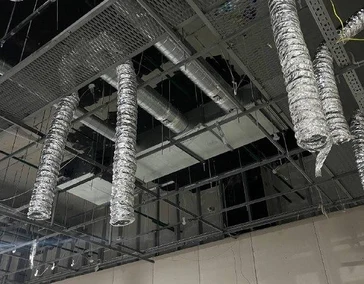 Монтаж вентиляции. 